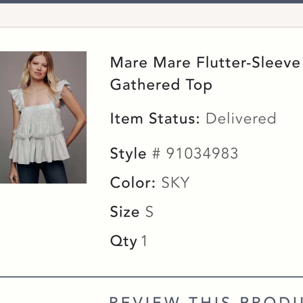 NWT Anthropologie Mare Mare Top